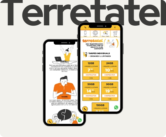 Proyecto digital de la web de Terretatel.